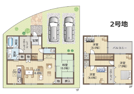 高槻市奥天神２丁目２号地プラン